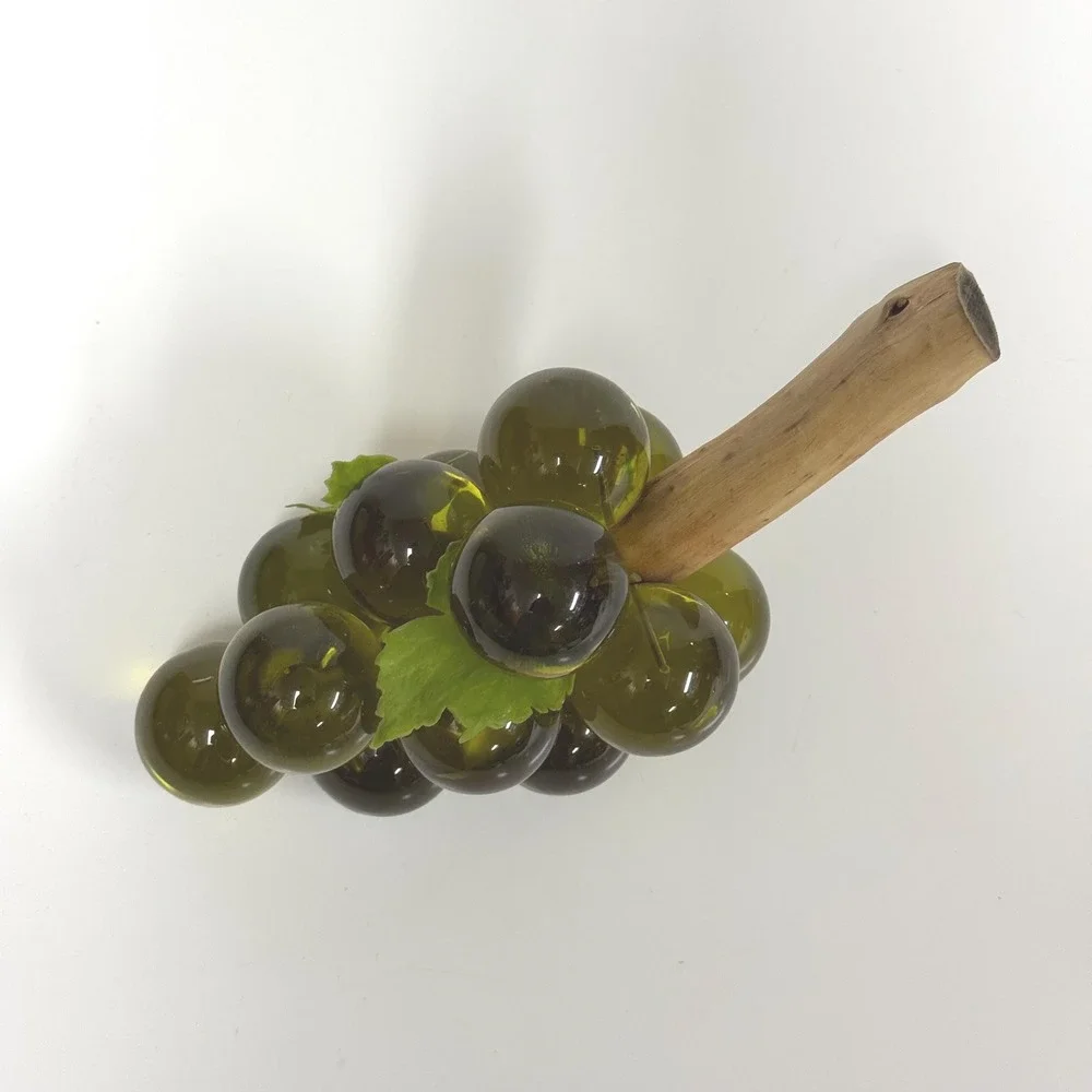 Vintage green lucite grape cluster